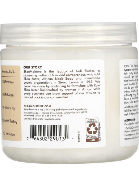 SheaMoisture, Head-To-Toe Nourishing Hydration, 100% Extra Virgin Coconut Oil, 14.5 oz