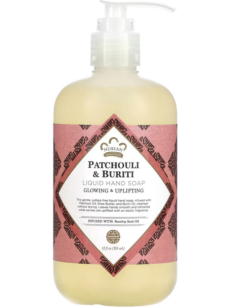 Nubian Heritage, Hand Wash Patchouli & Buriti, 12 oz