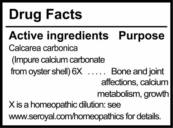 UNDA, Calcarea Carbonica 6X Homeopathic Remedy, 100 Tablets