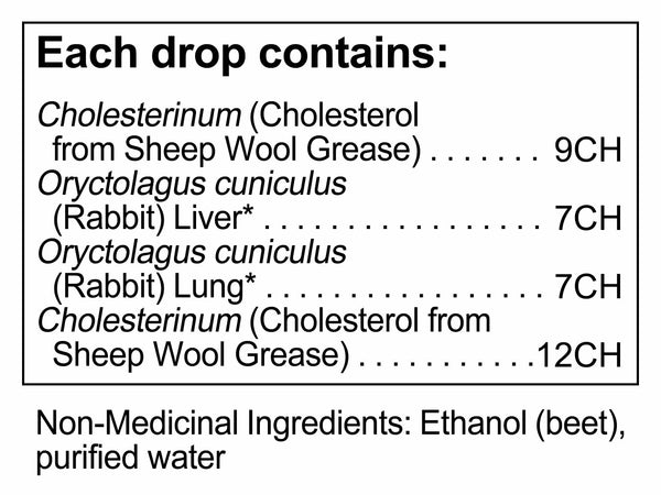 UNDA, Cholesterinum plex Homeopathic Preparation, 1 fl oz