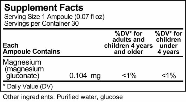 UNDA, Gammadyn Mg (Magnesium) Dietary Supplement, 30 Ampoules