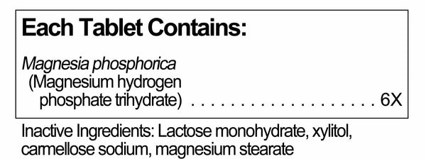 UNDA, Magnesia Phosphorica 6X Homeopathic Remedy, 100 Tablets