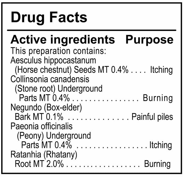 UNDA, Proctosan Cream Homeopathic Preparation, 1.4 oz