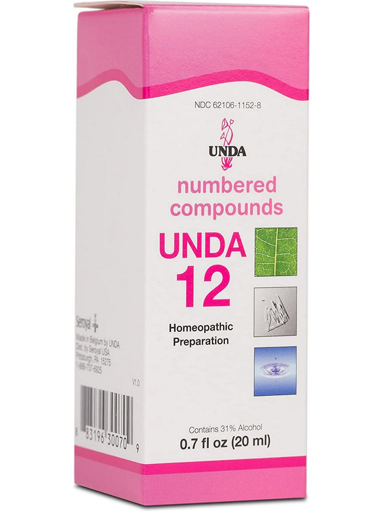 UNDA, UNDA 12 Homeopathic Preaparation, 0.7 fl oz