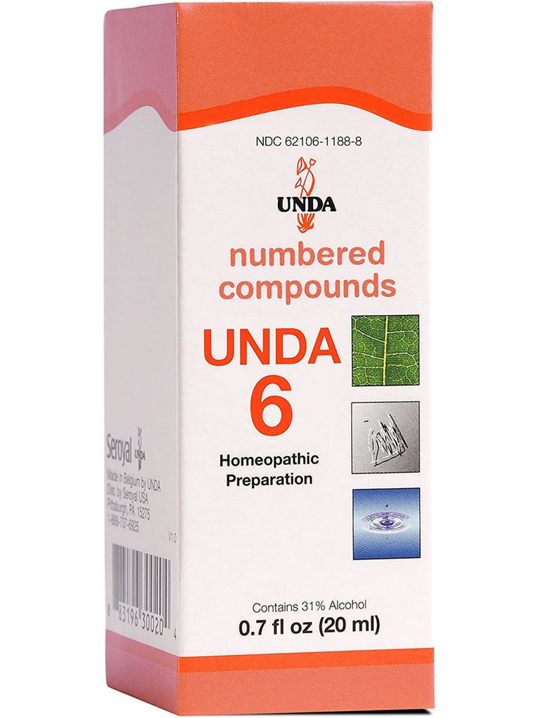 UNDA, UNDA 6 Homeopathic Preparation, 0.7 fl oz