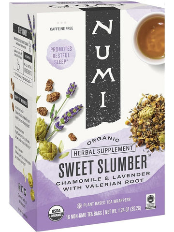 ** 12 PACK ** Numi, Sweet Slumber, 16 Non-GMO Tea Bags