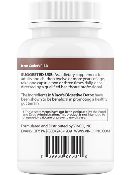 Vinco, Digestive Detox, 60 Capsules