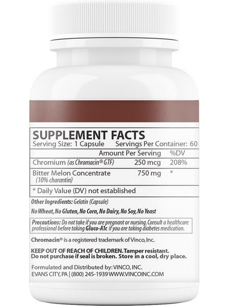 Vinco, Gluco-A1c, 60 Capsules