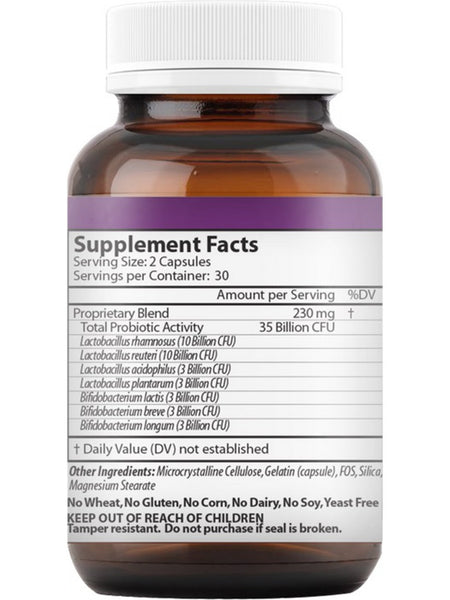 Vinco, LadyBiotic UTH, 35 Billion CFU with 3% Prebiotic FOS, 60 Capsules