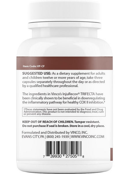 Vinco, InjuRecov Trifecta, 90 Delayed-Release Vegetable Capsules