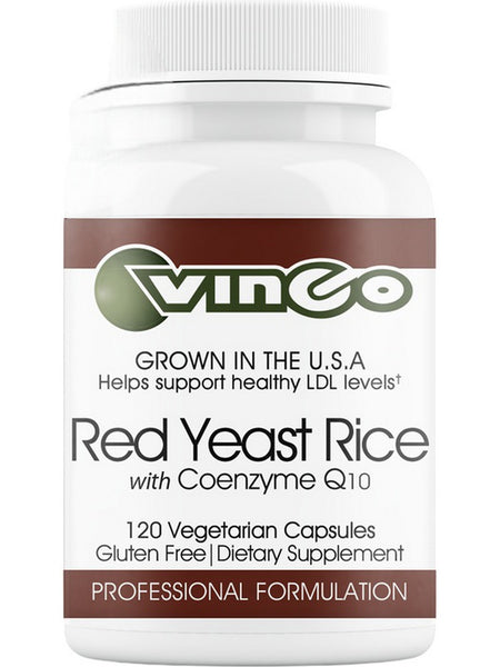 Vinco, Red Yeast Rice with Coenzyme Q10, 120 Vegetarian Capsules