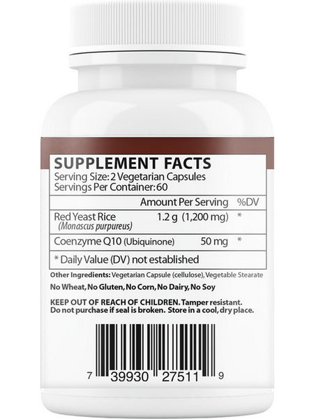 Vinco, Red Yeast Rice with Coenzyme Q10, 120 Vegetarian Capsules