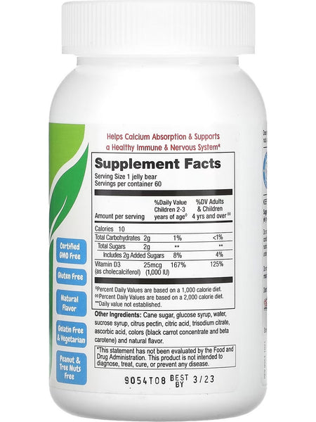 YumV's, Vitamin D, 1000 IU, 25mcg, Delicious Berry, 60 Jellies