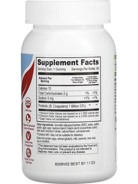 YumV's, Probiotic Zero, Raspberry, 60 Gummies