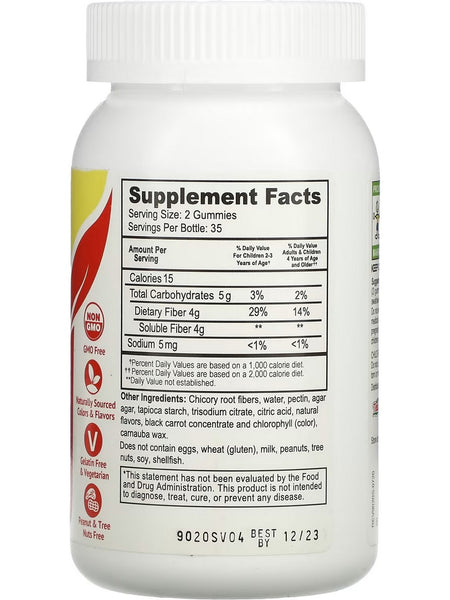 YumV's, Prebiotic Fiber Zero, Berry, 70 Gummies