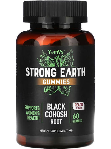 YumV's, Strong Earth Gummies, Black Cohosh Root, Peach, 60 Gummies