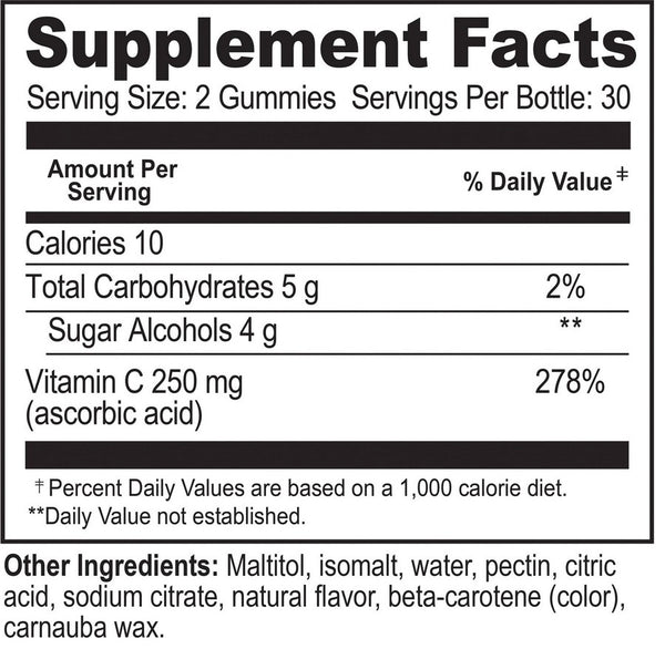 YumV's, Vitamin C Zero, Orange, 60 Gummies