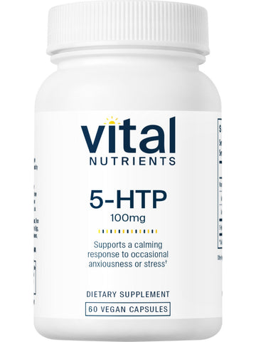 Vital Nutrients, 5HTP 100mg, 60 vegetarian capsules