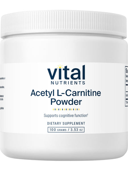 Vital Nutrients, Acetyl L-Carnitine Powder, 100 grams