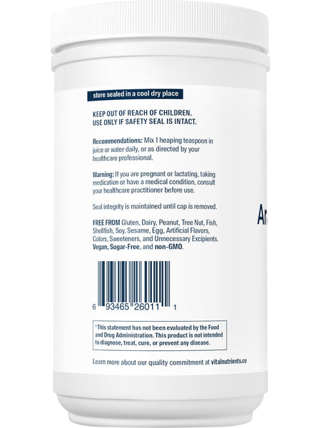 Vital Nutrients, Arabinogalactan Powder, 300 grams