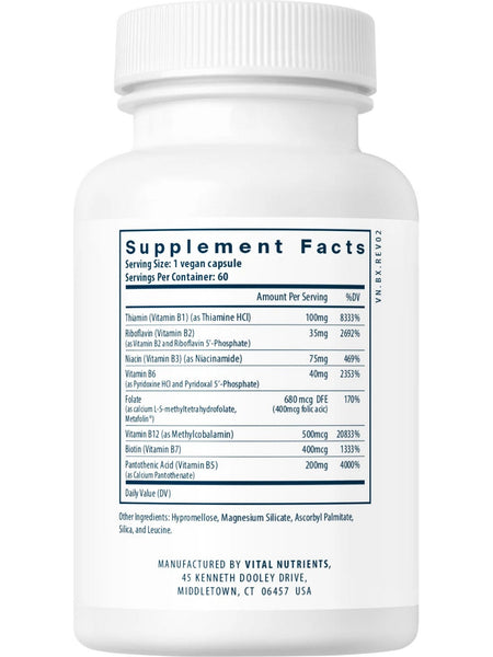 Vital Nutrients, B-Complex, 60 vegetarian capsules