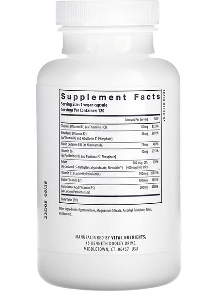 Vital Nutrients, B-Complex, 120 vegetarian capsules
