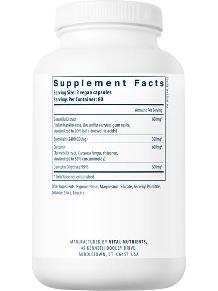 Vital Nutrients, BCQ, 240 vegetarian capsules