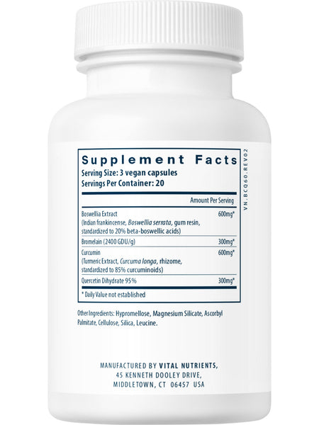 Vital Nutrients, BCQ, 60 vegetarian capsules