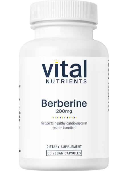 Vital Nutrients, Berberine 200mg, 60 vegetarian capsules