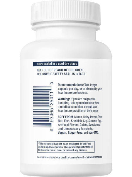 Vital Nutrients, Berberine 200mg, 60 vegetarian capsules