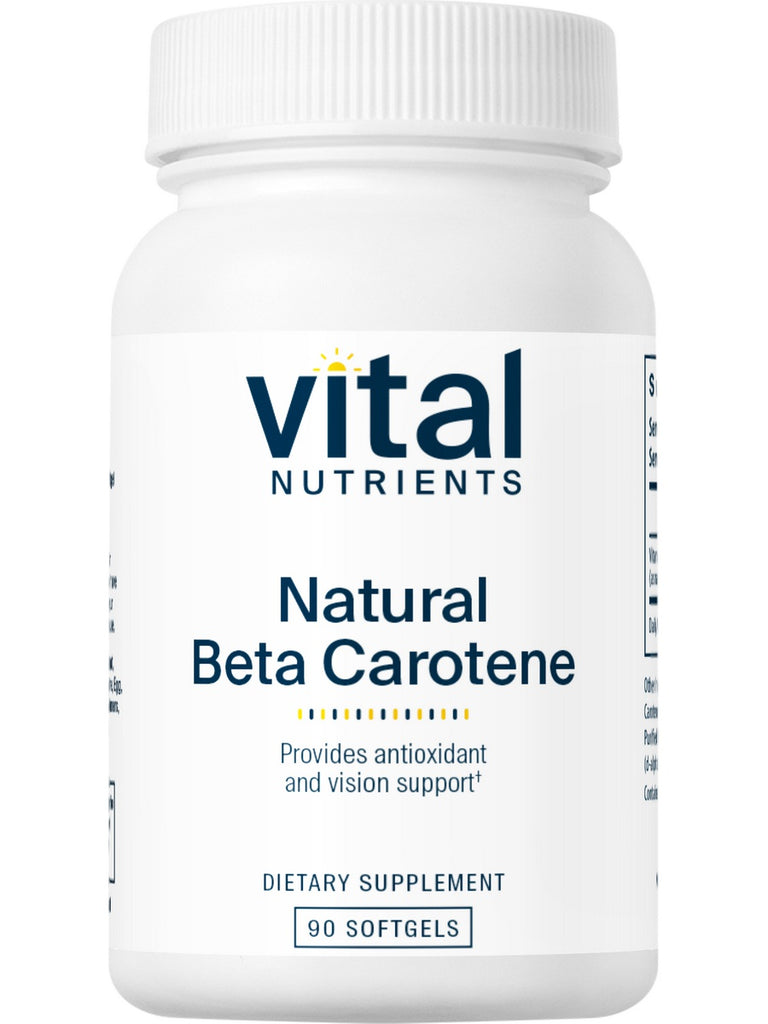 Vital Nutrients, Natural Beta Carotene 25,000IU, 90 softgels