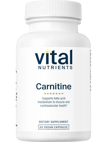 Vital Nutrients, Carnitine 500mg, 60 vegetarian capsules