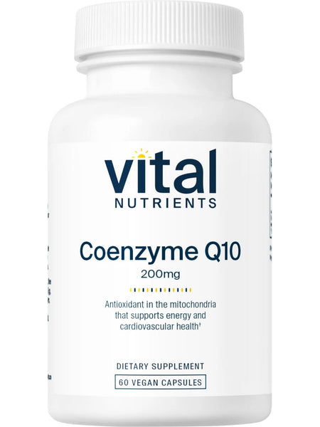 Vital Nutrients, CoEnzyme Q10 200mg, 60 vegetarian capsules