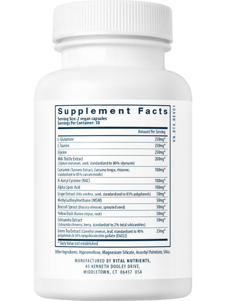 Vital Nutrients, Detox Formula, 60 vegetarian capsules