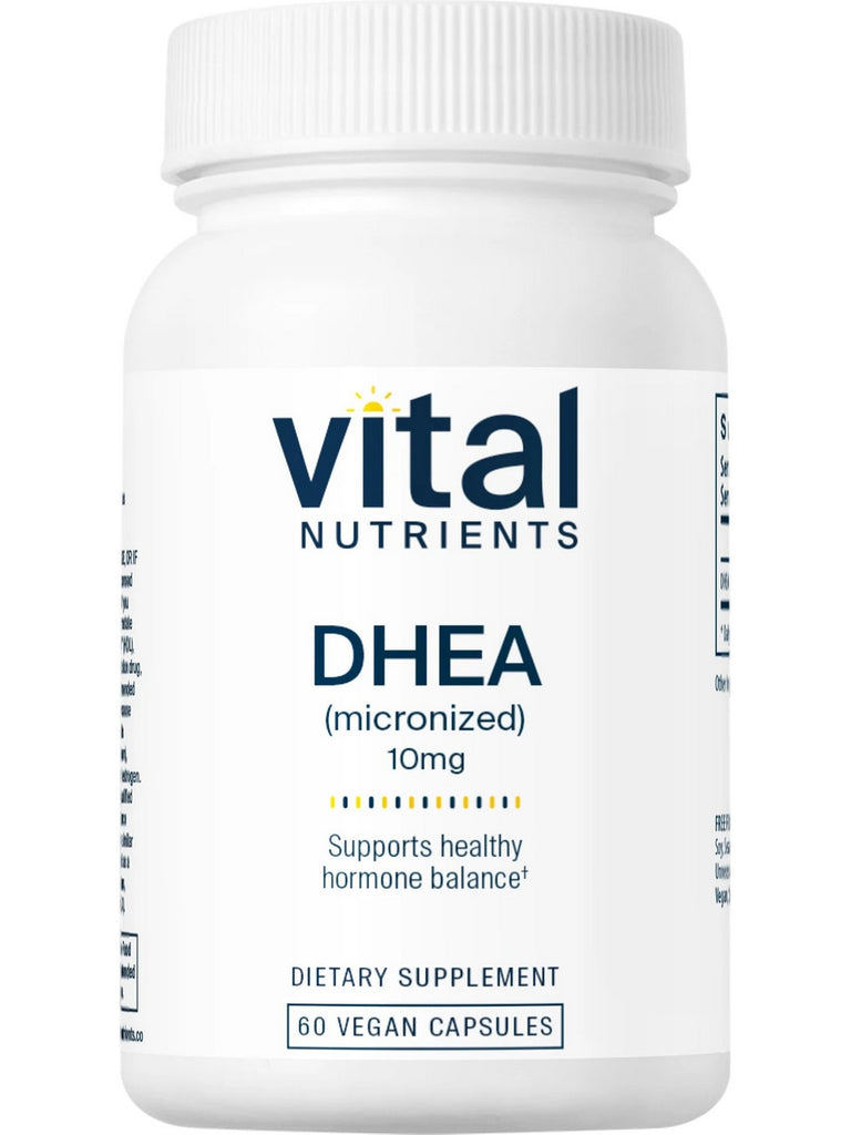 Vital Nutrients, DHEA (micronized) 10mg, 60 vegetarian capsules