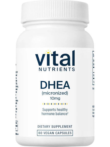 Vital Nutrients, DHEA (micronized) 10mg, 60 vegetarian capsules