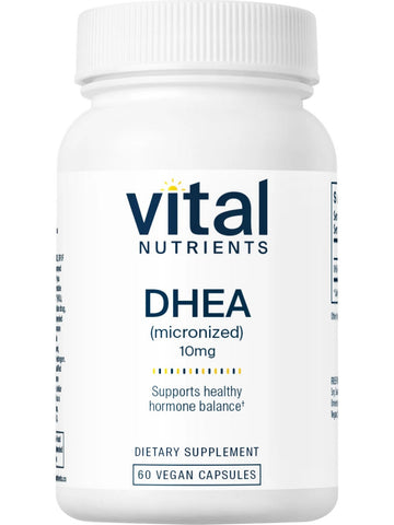 Vital Nutrients, DHEA (micronized) 10mg, 60 vegetarian capsules