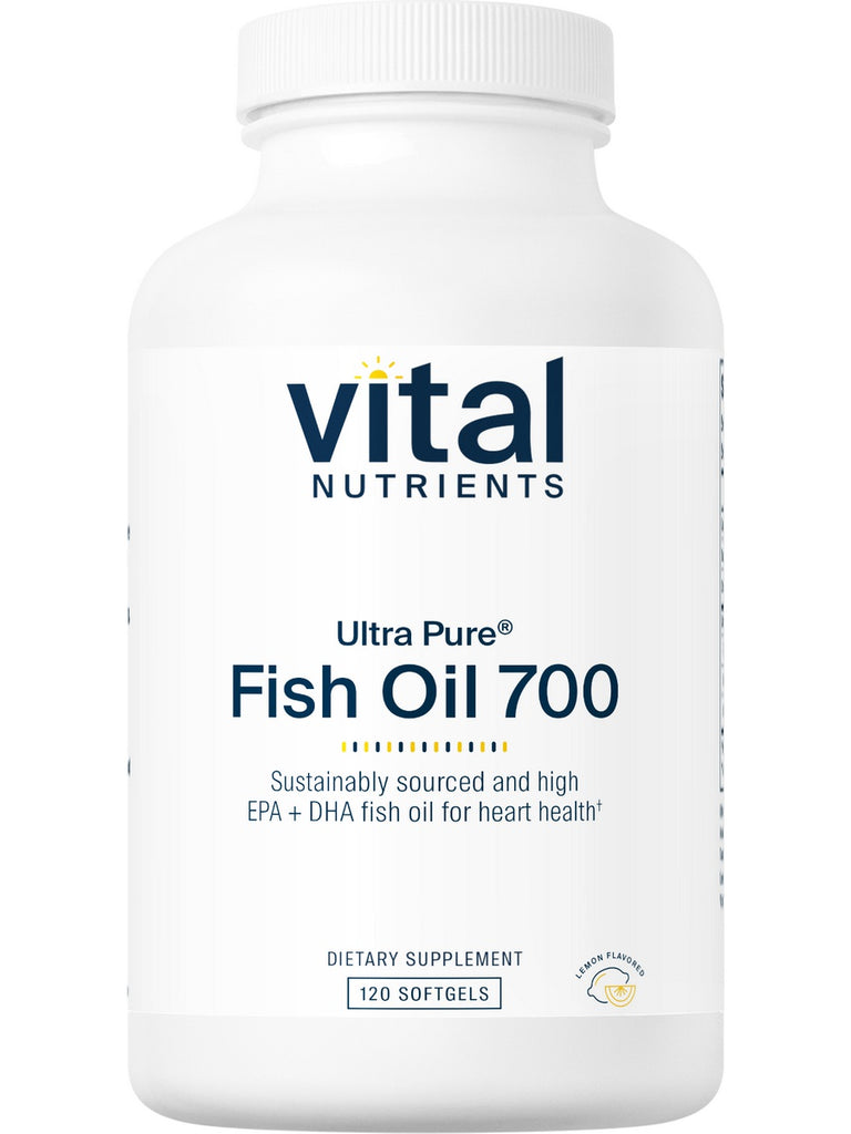 Vital Nutrients, Ultra Pure® Fish Oil 700 Pharmaceutical Grade, 120 softgels