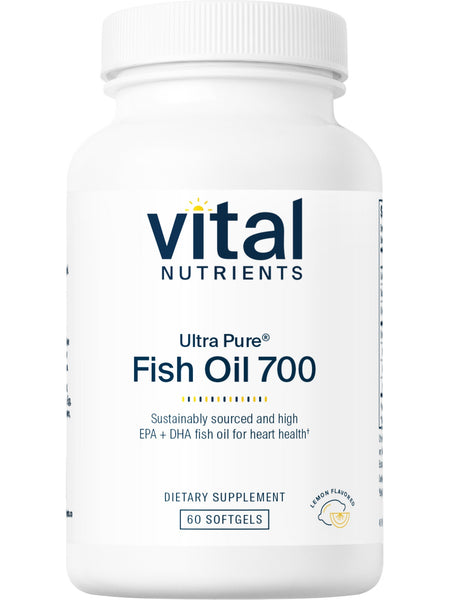 Vital Nutrients, Ultra Pure® Fish Oil 700 Pharmaceutical Grade, 60 softgels