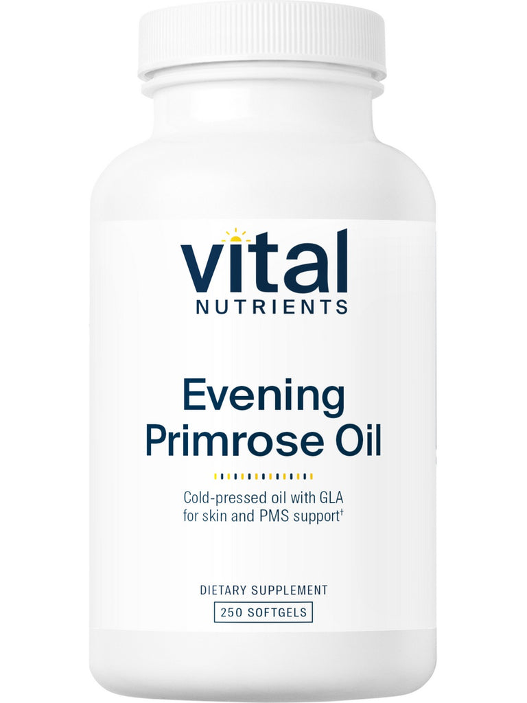 Vital Nutrients, Evening Primrose Oil 1000, GLA 90mg, 250 softgels