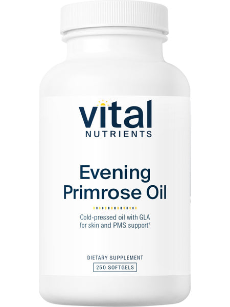 Vital Nutrients, Evening Primrose Oil 1000, GLA 90mg, 250 softgels