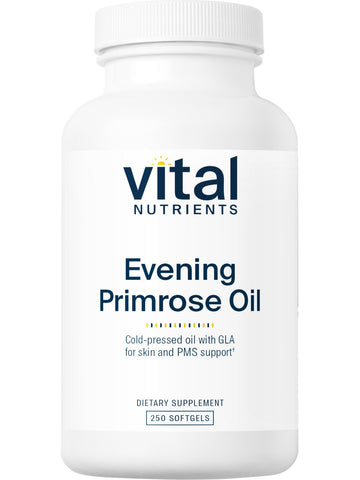 Vital Nutrients, Evening Primrose Oil 1000, GLA 90mg, 250 softgels