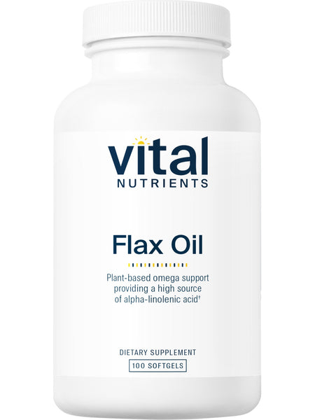 Vital Nutrients, Flax Oil, 100 softgels