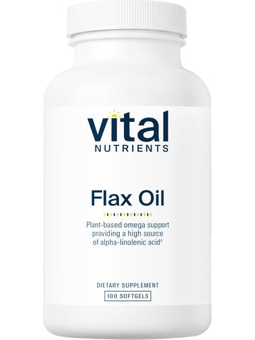 Vital Nutrients, Flax Oil, 100 softgels