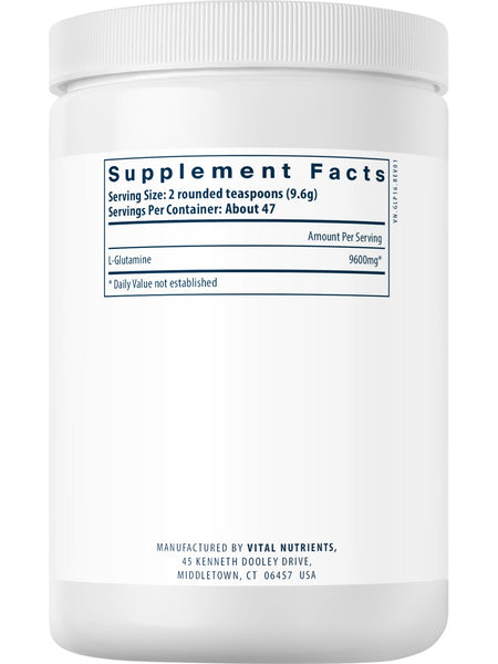 Vital Nutrients, Glutamine Powder, 450 grams