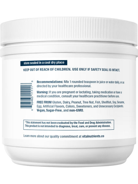 Vital Nutrients, Glycine Powder, 250 grams