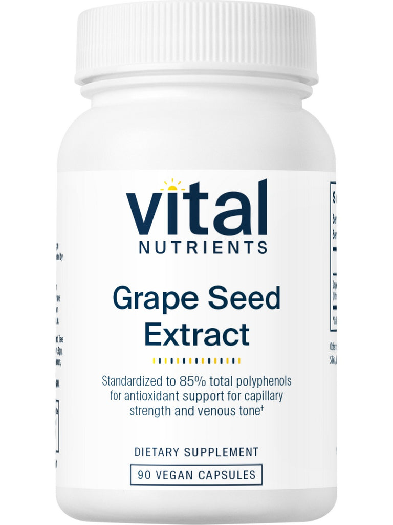 Vital Nutrients, Grape Seed Extract 100mg, 90 vegetarian capsules