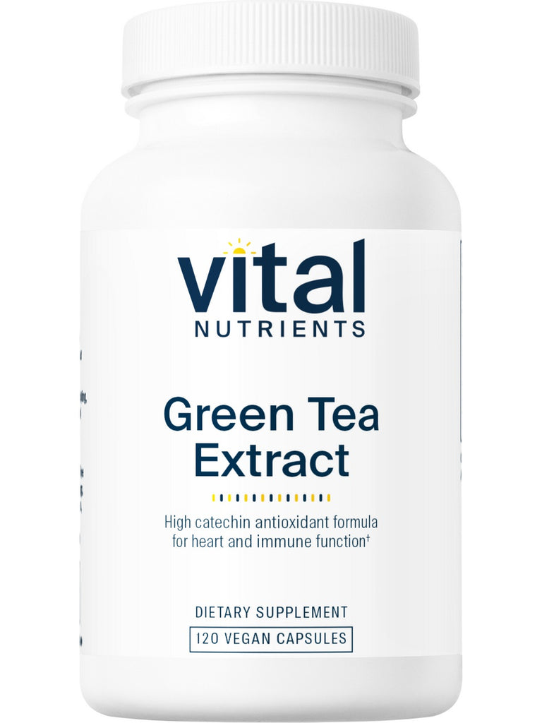 Vital Nutrients, Green Tea Extract 80% 550mg, 120 vegetarian capsules