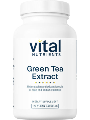 Vital Nutrients, Green Tea Extract 80% 550mg, 120 vegetarian capsules