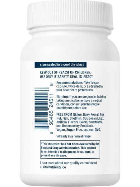 Vital Nutrients, Guggul E & Z 99% standardized extract, 60 vegetarian capsules